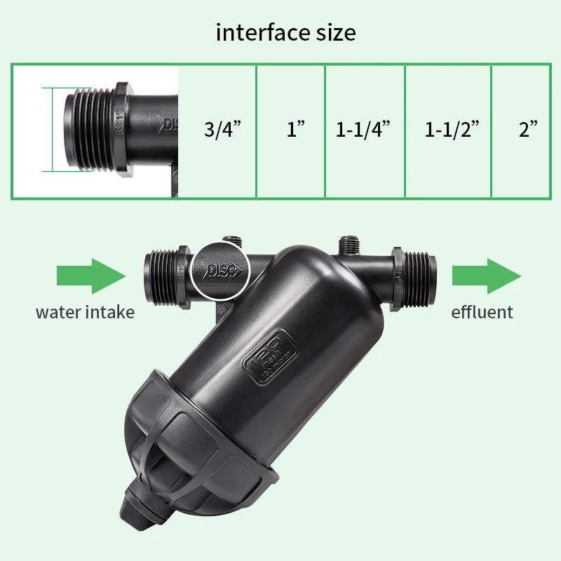 Garten Bewässerung Net Filter Bildschirm Sprayer 3/4' 1' 1,5' 2' Zoll Tropf Bewässerung Werkzeuge Fitting Rohr Anschluss für Gardeni – Detail 1