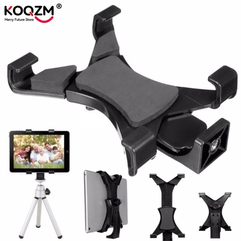 Universal Tablet Tripod Mount Clamp Tripod Mount Holder Bracket Clip For iPad Galaxy Phone Clamp With 1/4