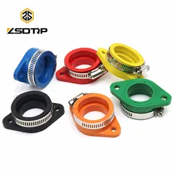 ZSDTRP For 21 24 26 28 30 32 34mm For OKO KEIHI PWK KOSO VM24 PE28/30 Carburetor Pit Dirt Bike Rubber Adapter Inlet Intake Pipe