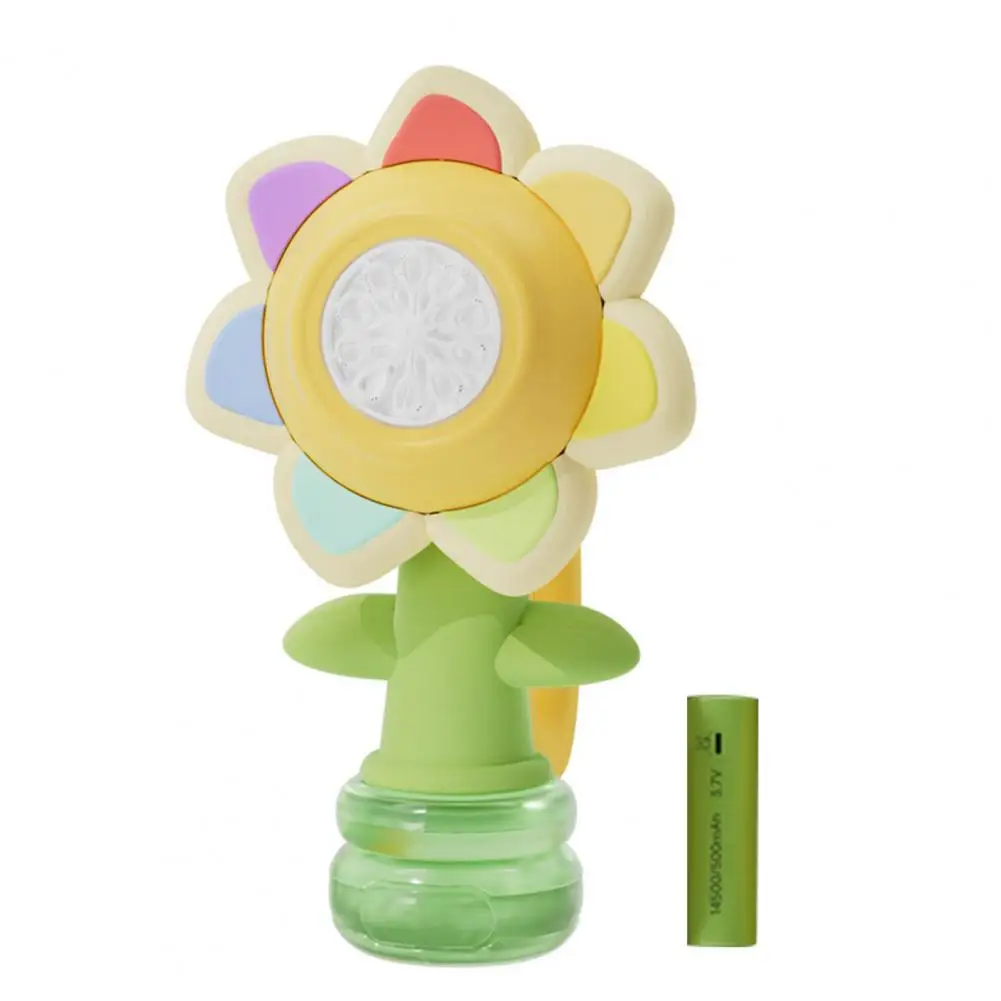 

Bubble Machine with Lights Vibrant Flower Bubble Machine Dancing Light-up Blower Toy for Summer Outdoor Fun for Toddlers