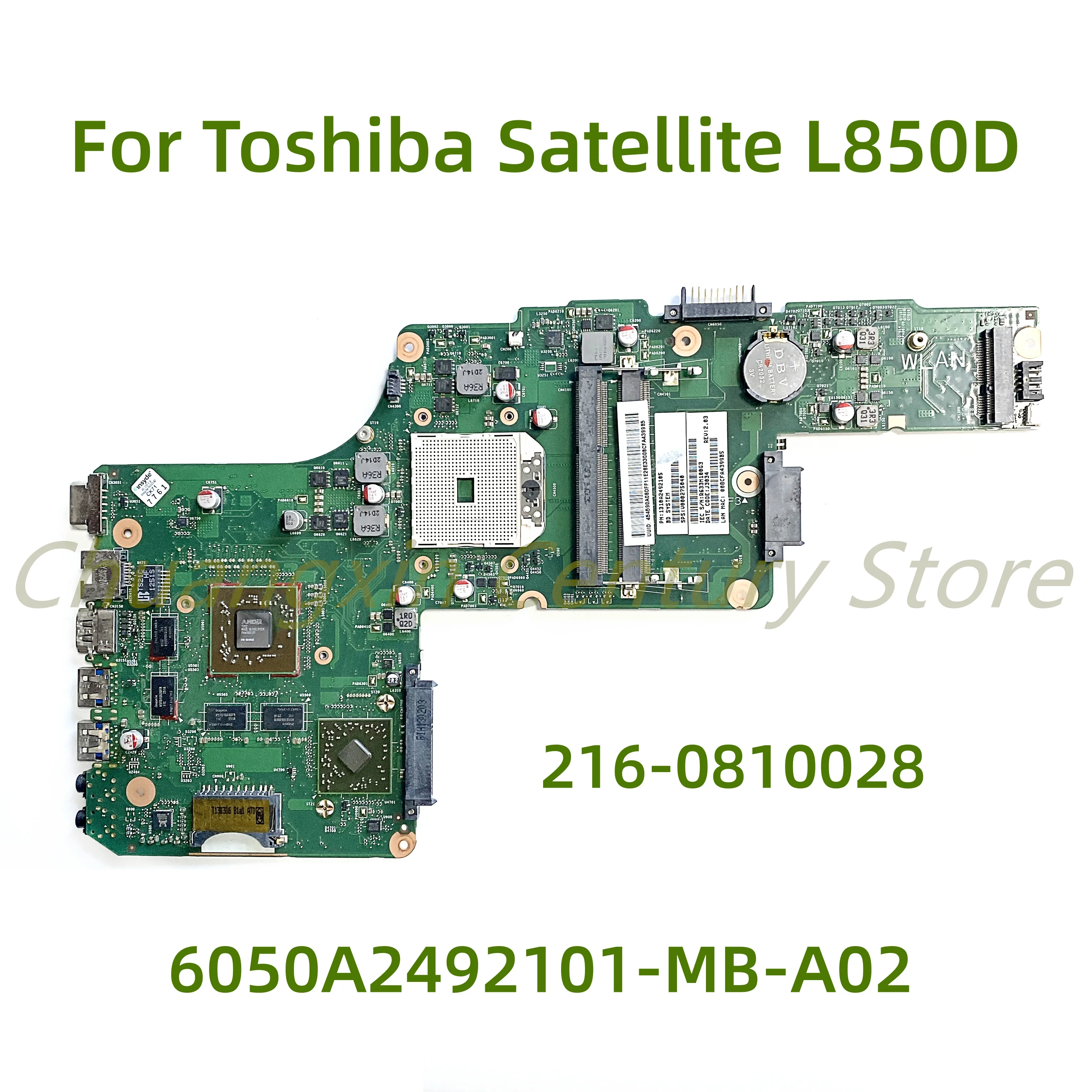 

Suitable for Toshiba Satellite L850D laptop motherboard 6050A2492101-MB-A02 with 216-0810028 100% Tested Fully Work