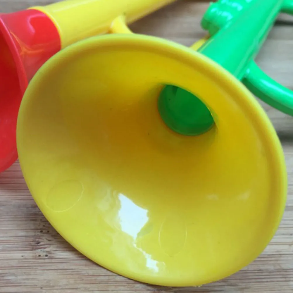 10 Pack Kids Plastic Trumpet Musical Instruments Toddler Cartoon Music Learning Toys Party Favors
