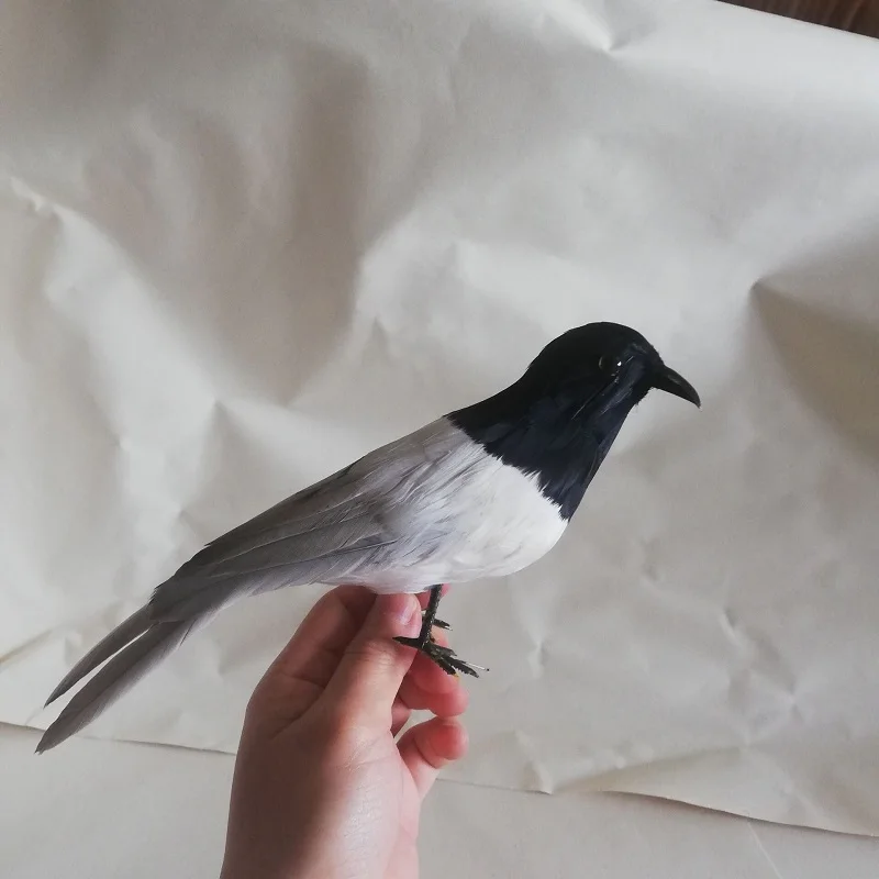 Ongeveer 25 cm Veren Vogel Model Polyethyleen & Veren Vogel Prop Woondecoratie Speelgoed Kerstcadeau B2017