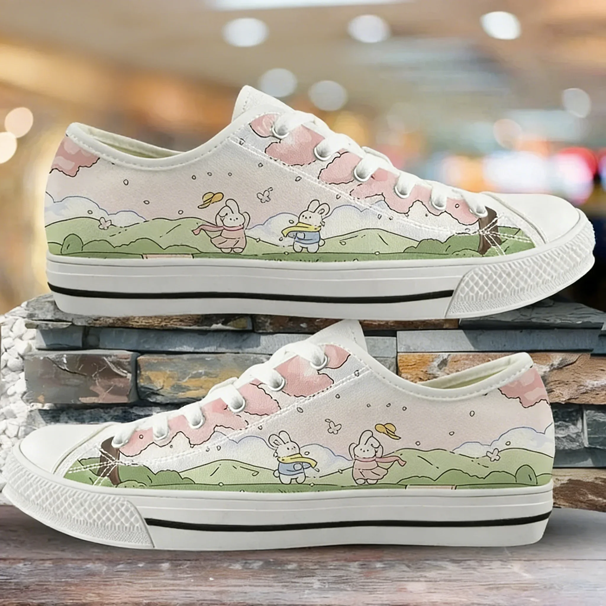 Ladies Shoes Casual Vincent Van Gogh Starry Night Print Women Low Top Canvas Flats Shoes For Girls 2025 Fall Zapatillas De Mujer