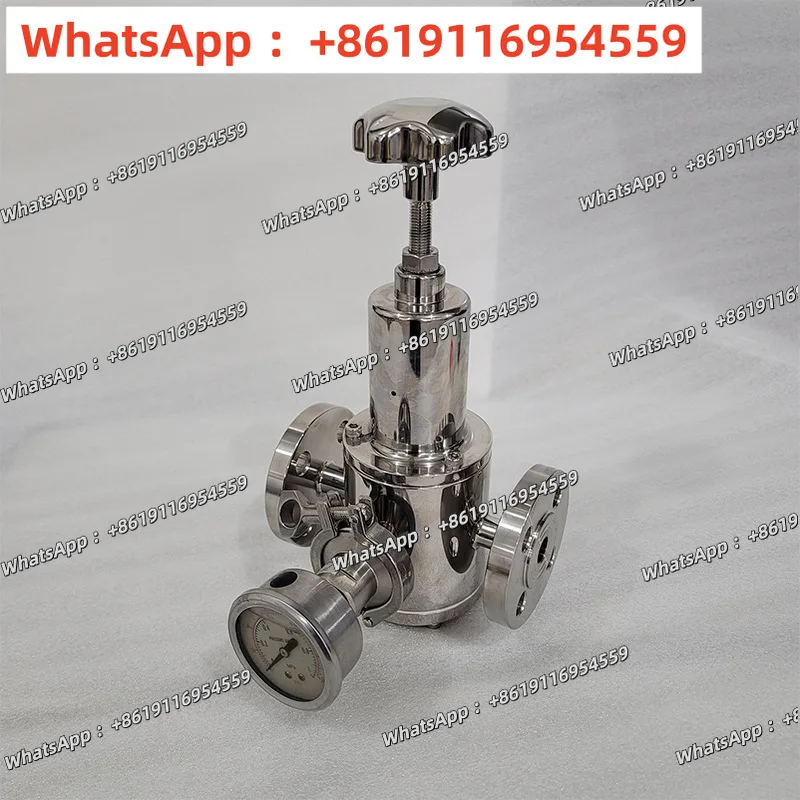 Sanitary Flange Pressure Reducing Valve OY-84F with Pressure Gauge Pressure Regulator Quality Assurance