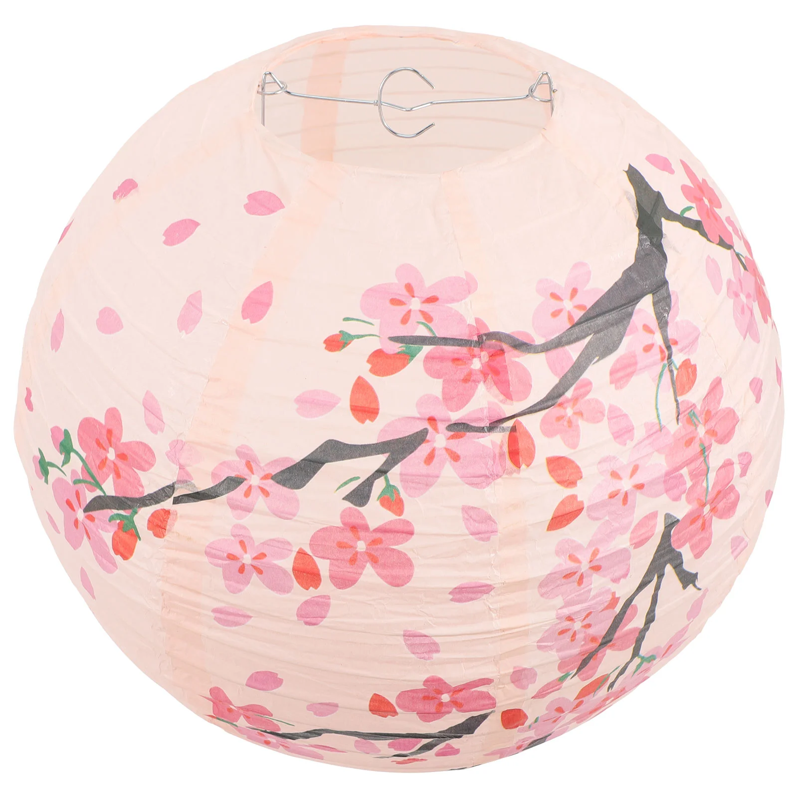 

Peach Blossom Lantern Paper Hanging Lantern Indoor Japanese Lamp Lampshade Outdoor Style Decorat Garden lantern hanging ornament