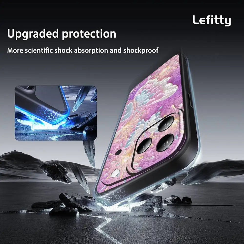 Casing HP Lukisan Minyak Motif Bunga Untuk iPhone 17 16 15 14 13 12 11 Pro Max Plus Mini Hitam Doff Lembut Funda