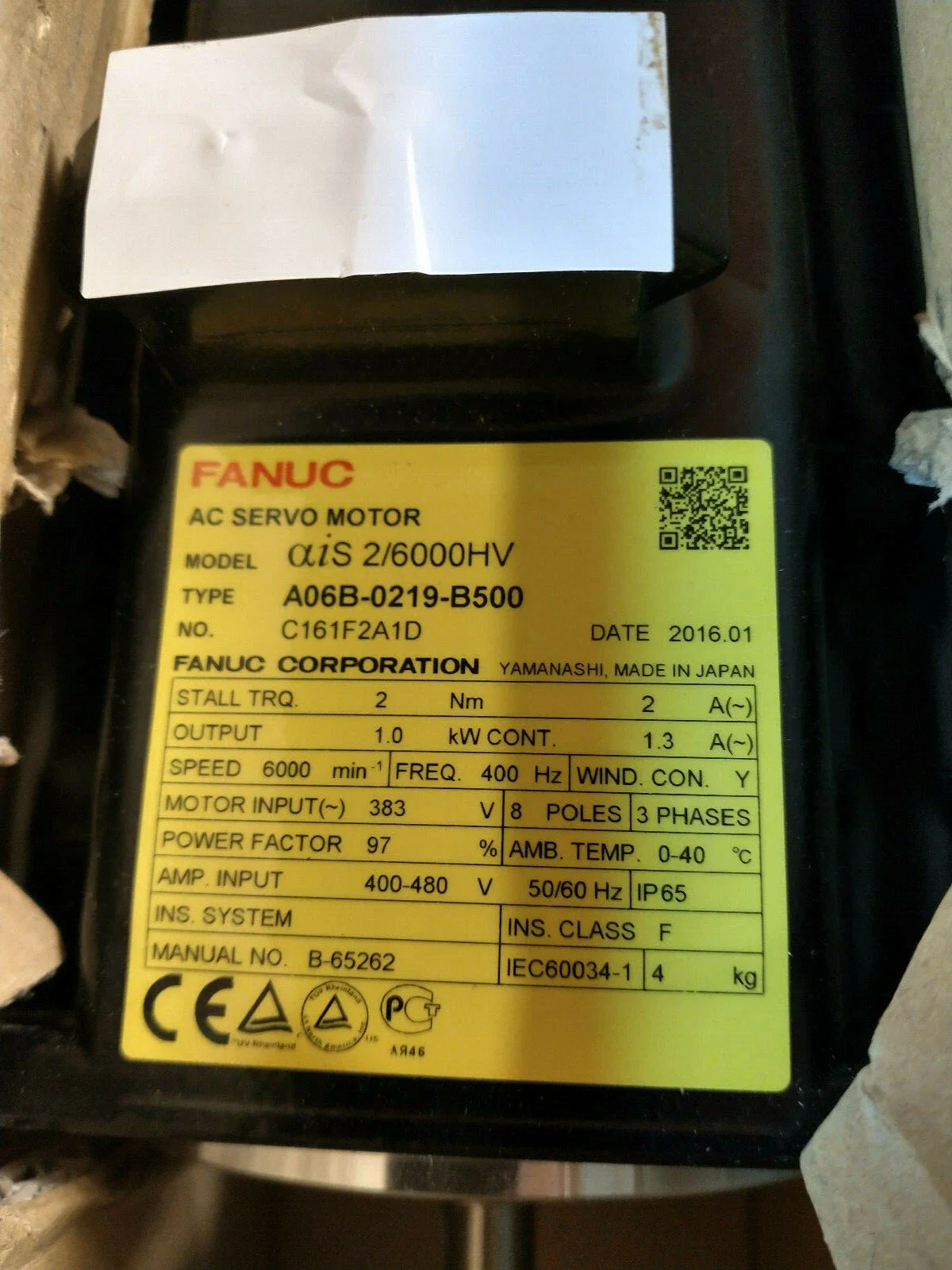 

A06B-0219-B500 Fanuc Systems Servo Motor Test OK A06B 0219 B500