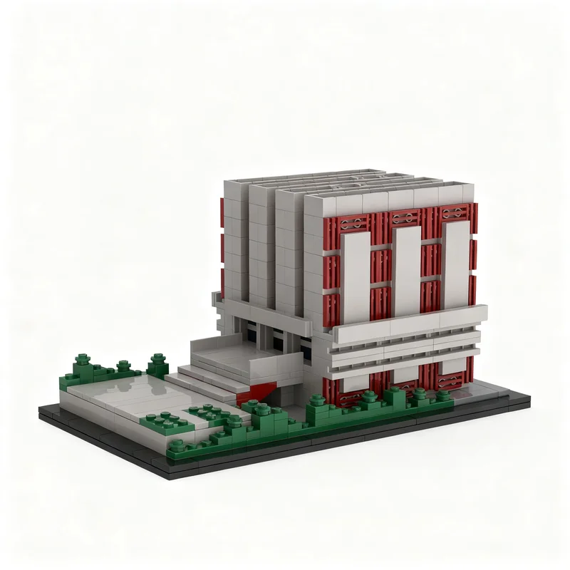 604pcs MOC Slovak National Archive Model Building Blocks Idea Birthday Education Creative Display DIY Collection Craft Brick 3D