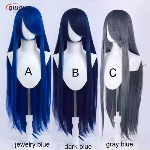 80 Colors 100cm Long Straight Cosplay Wig Anime Compatible Universal Omopinenet Heat Resistant Synthetic Hair Wigs + Wig Cap - Image 22