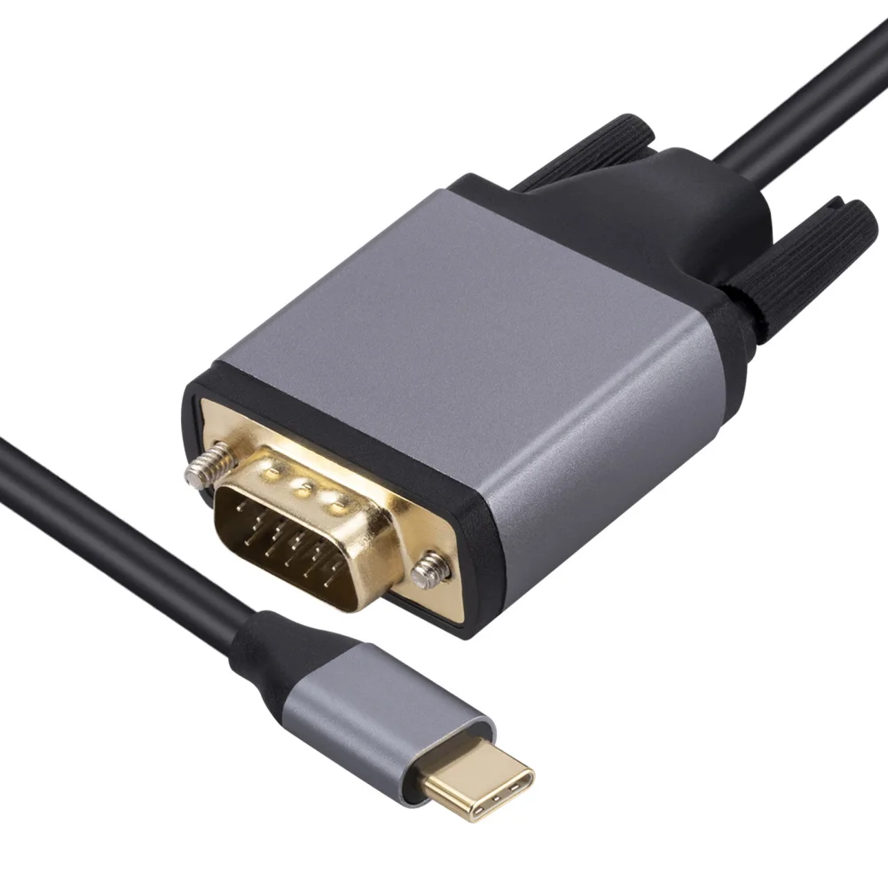 USB C do kabel VGA typ adaptera C do konwerter VGA kabel Adapter do odtwarzania ekranu projekcyjnego laptopa