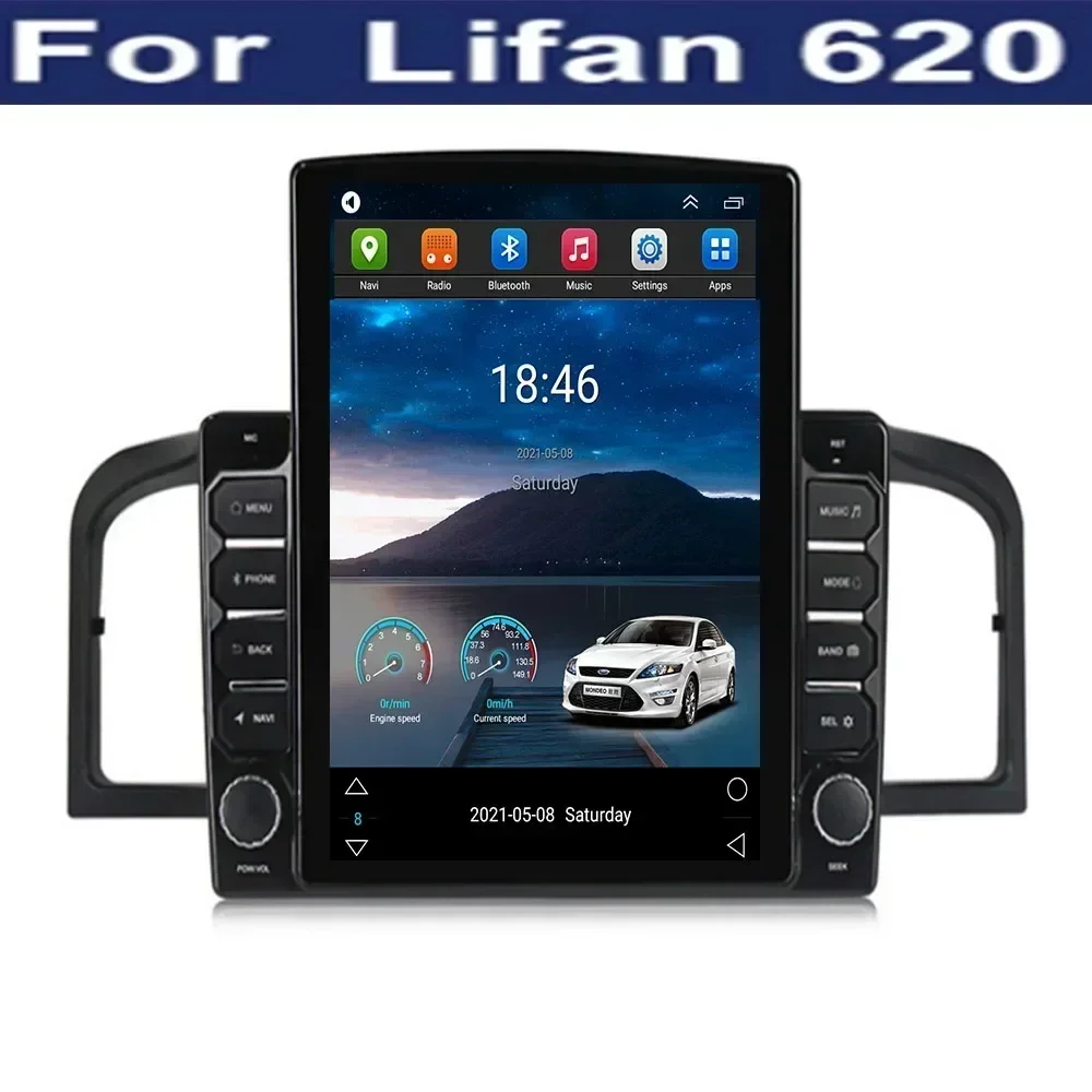 

9,7 "Android 13 для Lifan 620 Solano 2008 2009 2010 2011-2050 Tesla Тип Автомобильный радиоприемник Мультимедийный видеоплеер Навигационная GPS-камера