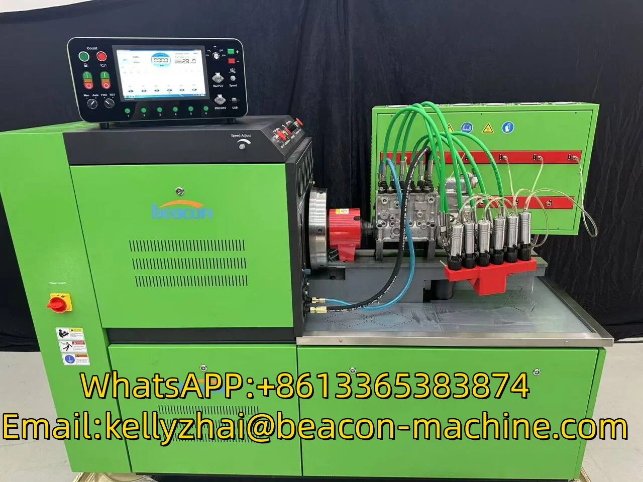 EPS816 Diesel Fuel Injection Pump Testing Equipment 12 Cylinder Mechanical  Pump Test Bench with Flow Meter