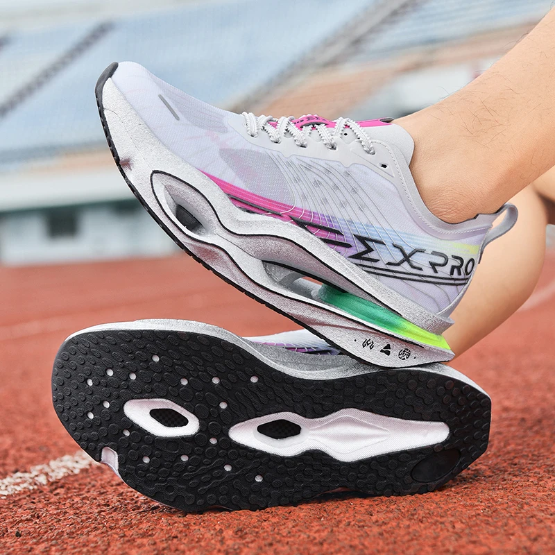 

Running Shoes Men Sports Carbon Board Speciality Marathon Breathable Lightweight Women's Comfortable Athletic Nonskid Sneakers