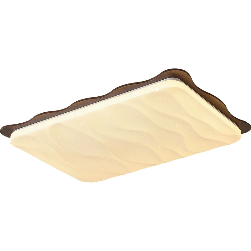 

Medieval ceiling light new high-end living room light full spectrum walnut color whole house light