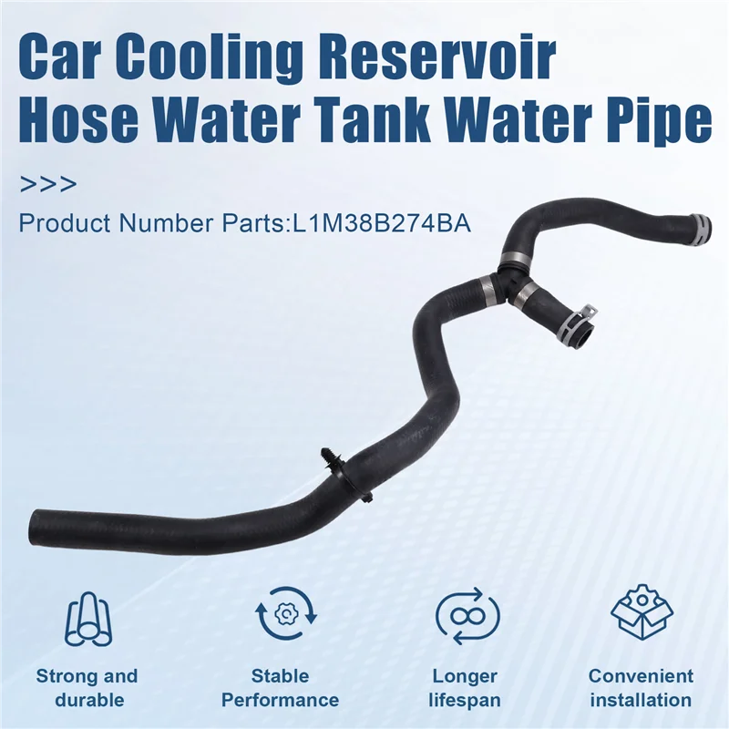 

A040-Car Coolant Reservoir Hose GJ7Z8075D GJ7Z-8075-D For Ford Lincoln MKC 2.0T 2017-2019 Water Tank Kettle Water Pipe
