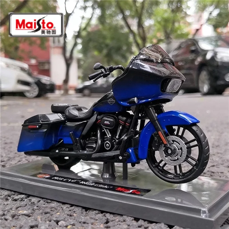 

Maisto 1:18 Harley CVO Road Glide 2018, спортивная модель мотоцикла из сплава, литая под давлением металлическая модель мотоцикла для уличных гонок, детская игрушка в подарок