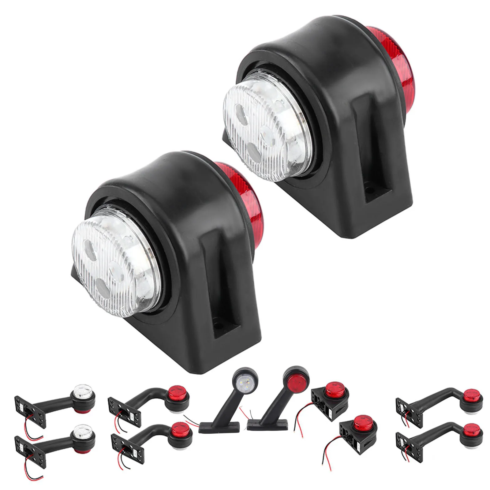 Side Marked Lamp Side Marker Lamp 12 LED 10V‑30V Elbow Side Marker Indicator Light Lamp Side Marked Lamp for Car Truck