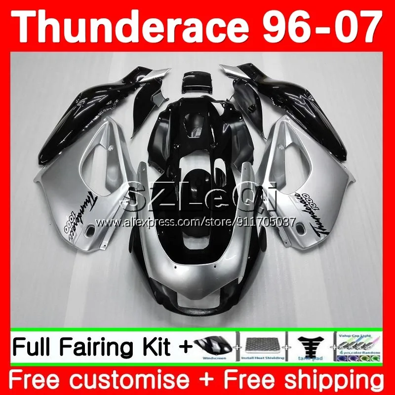 Thunderace For YAMAHA YZF1000R YZF-1000R 96 97 98 99 00 01 121No.8 YZF 1000R 2002 2003 2004 2005 2006 2007 Gloss silvery Fairing