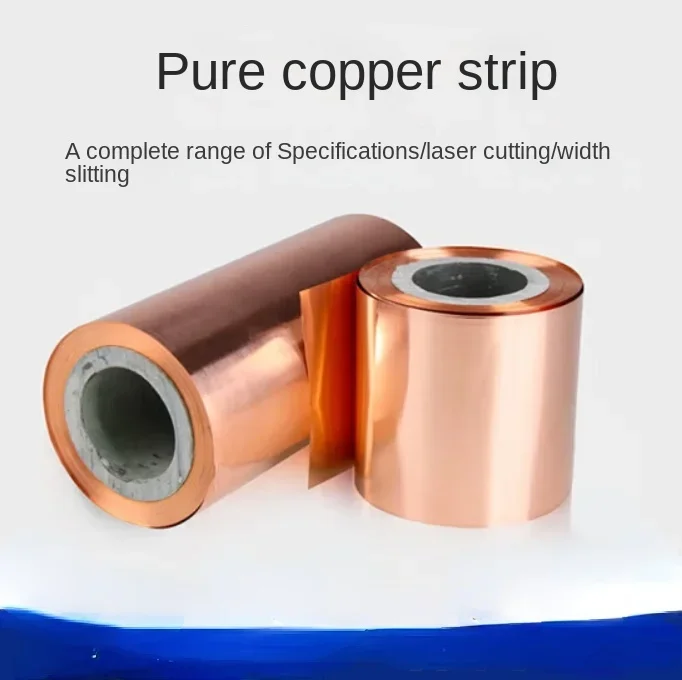 0.1mm 0.2mm Copper strip Copper Sheet Roll High Purity Pure Copper Cu Metal Sheet Foil Plate 100mmx1000mm red copper Purple