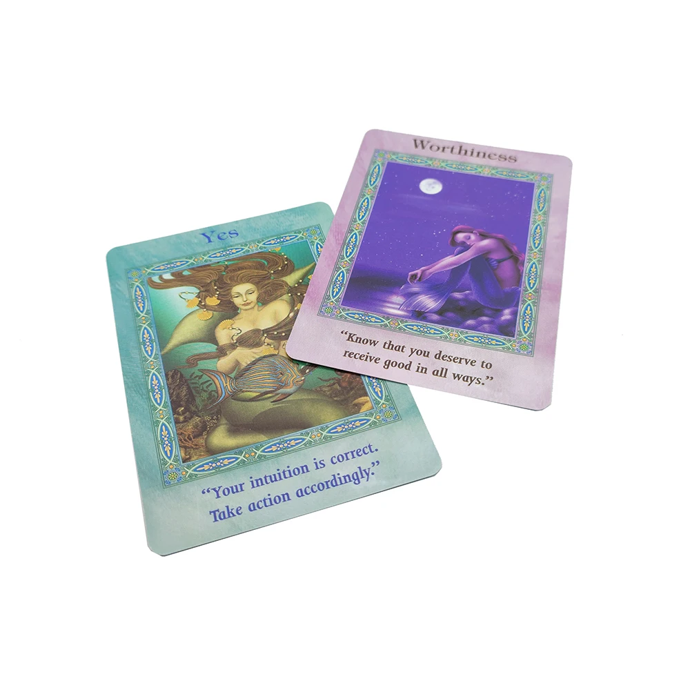 2023 Doreen Virtue Magical Mermaids and Dolphin Oracle Cards: A 44-Card Deck and PDF Guidebook