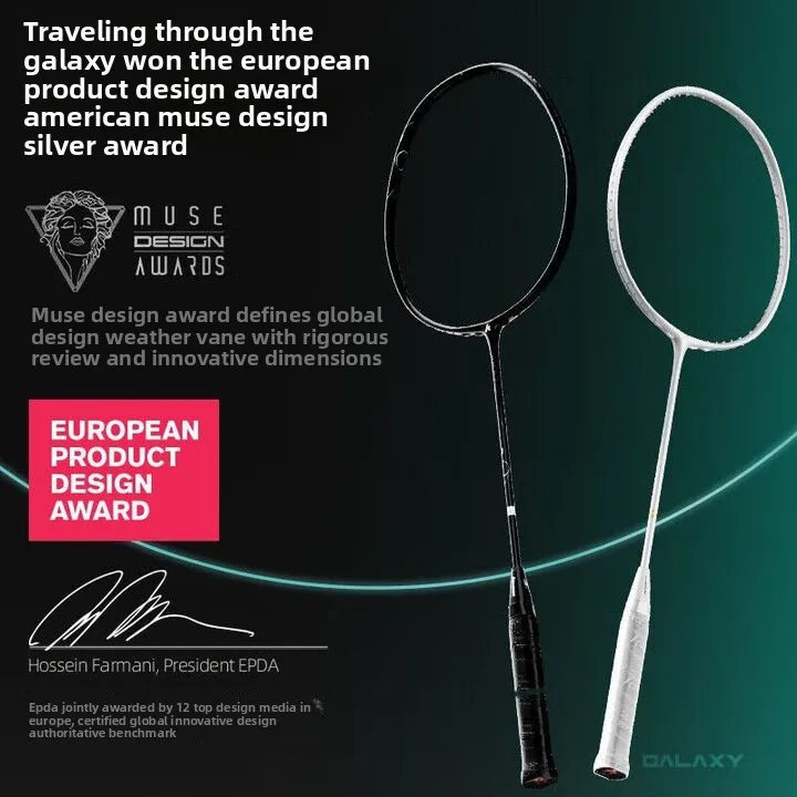 Kawasaki Badminton Racket Traverse Galaxy All-carbon Ultra-light and Durable Offensive Professional Single Racket