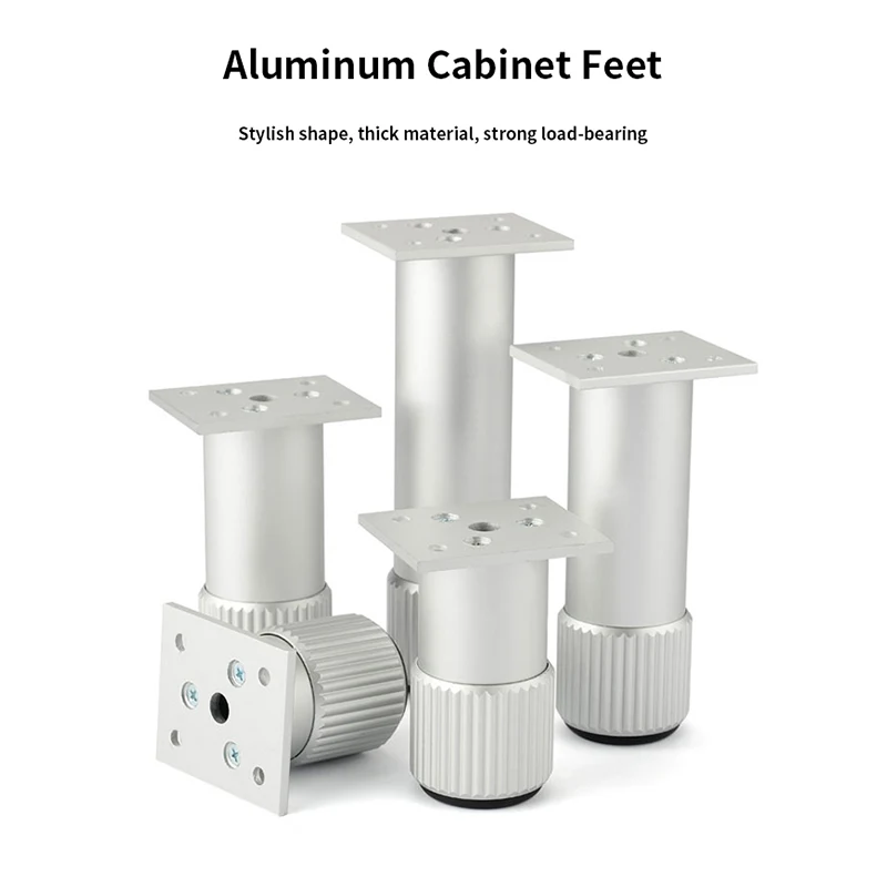 Furniture feet cabinet feet aluminum alloy height cabinet adjustable cabinet legs decorative support feet floor feet TV cabinet