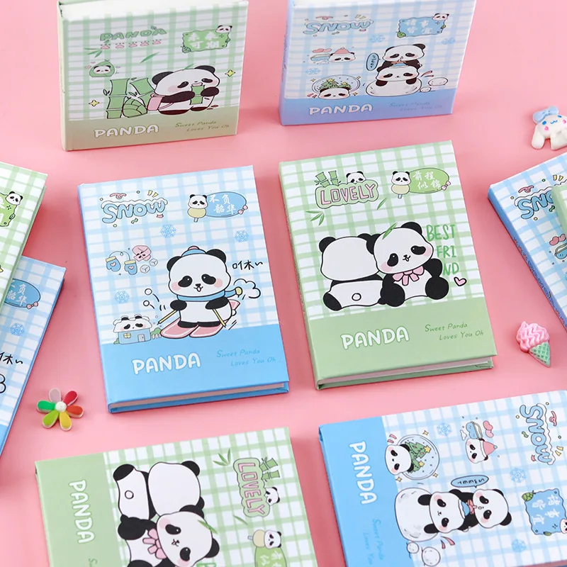 

12pcs/lot Kawaii Panda Notebook Cute Portable Note Book Diary Planner Stationery gift School Supplies