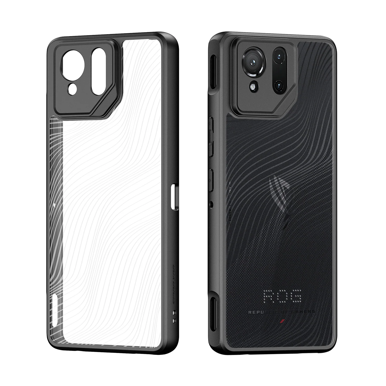 Protective Case For ASUS ROG Phone 9 Phone Case PC TPU Airbags Shockproof Bumper Shell Back Transparent Case For ASUS ROG Phone9