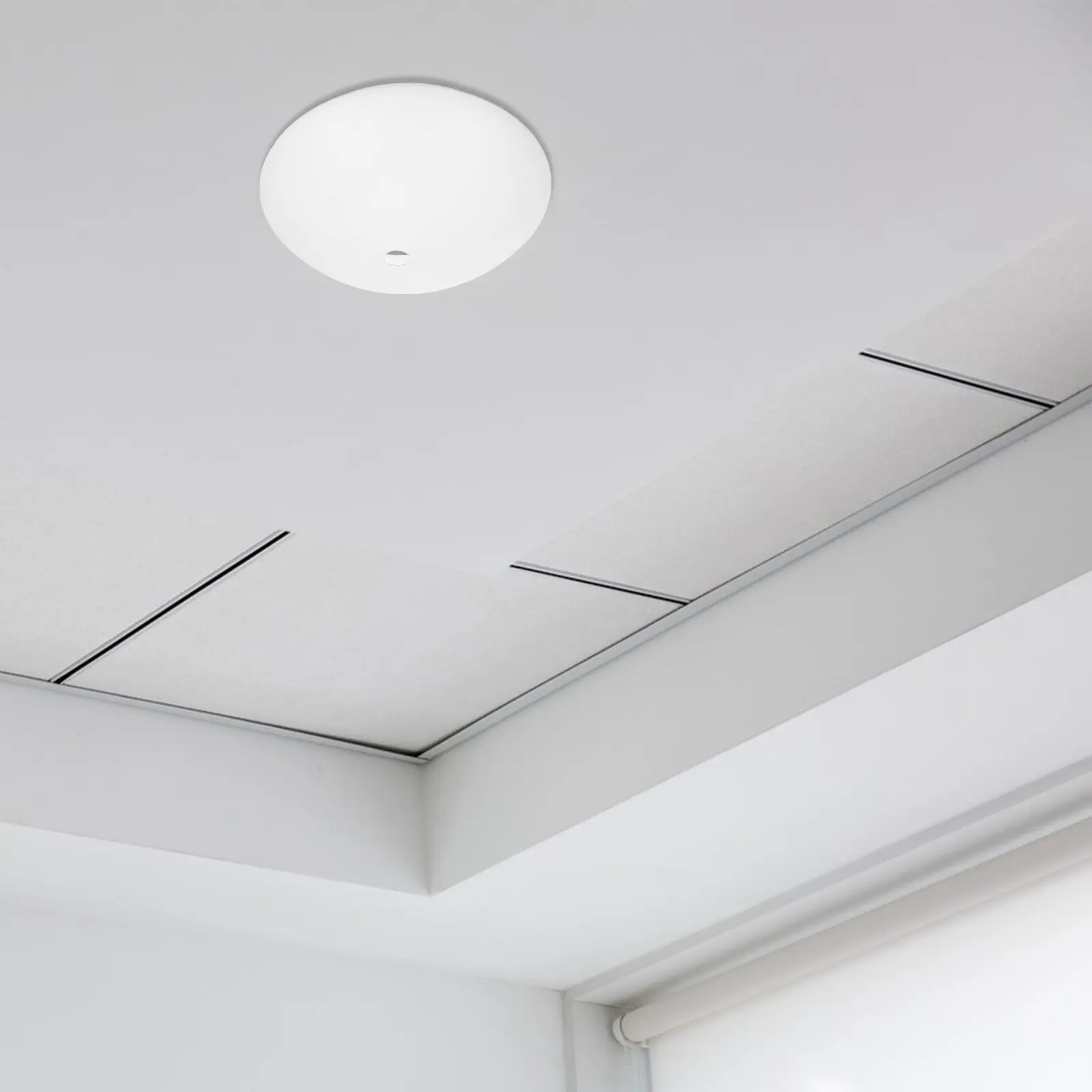 

Ceiling Lamp Shade Replacement Round Light Cover with Sensor Compatible Design for Modern Interiors Enhanced Light Scattering
