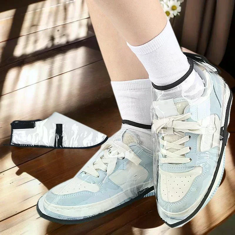 1Pairs Barber Anti-shatter Hair Shoe Cover Transparent Beautiful For Professional Use In Barbershops Solve Pain Points