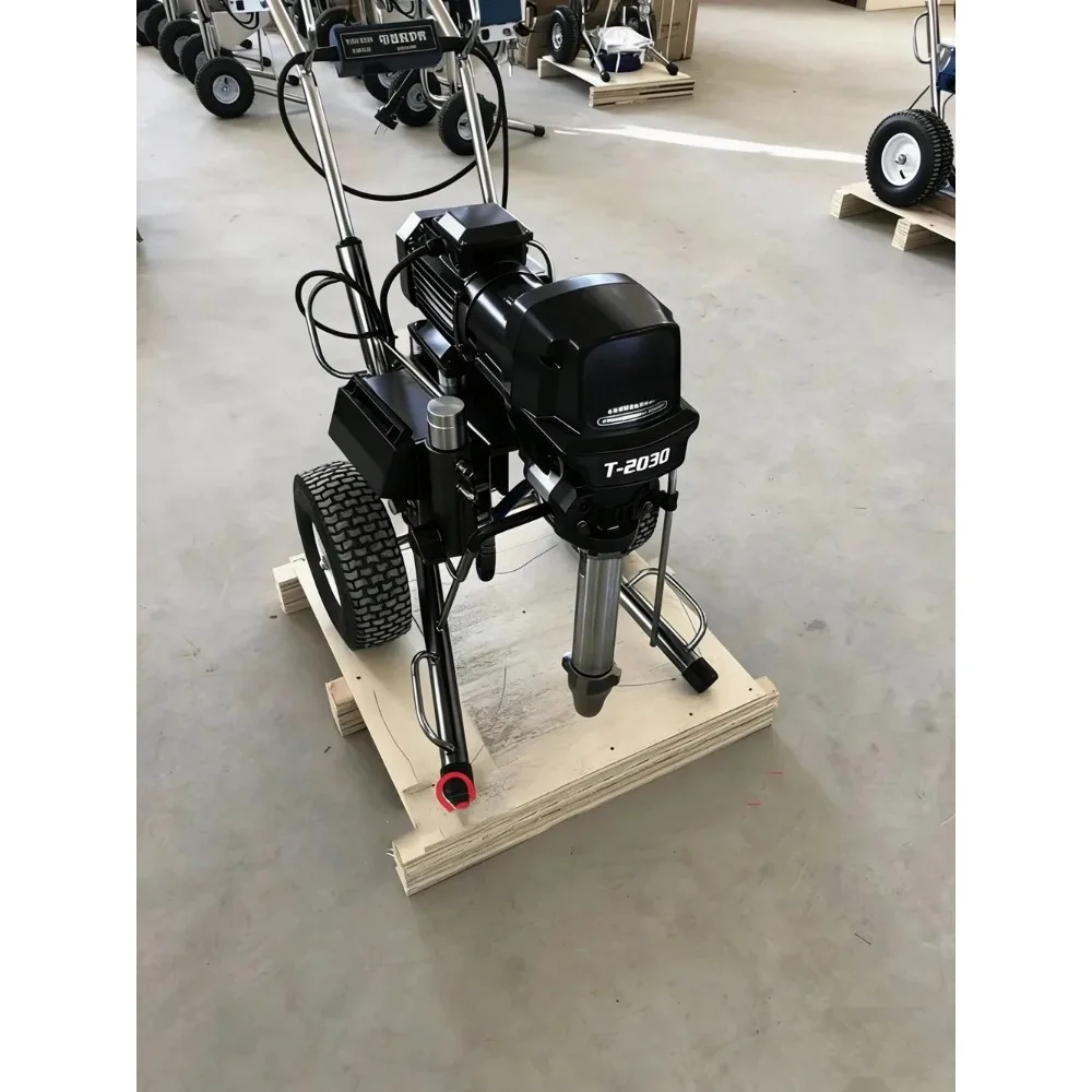 Heavy Duty Putty Plaster Sprayer Painting Machine With Long Piston Pump Professional Airless Paint Sprayer 8.5L 4000W
