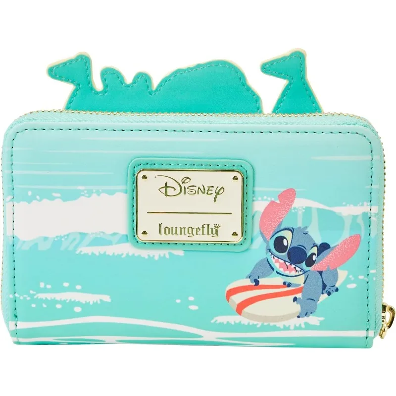 Portfel Loungefly Disney Stitch Sandcastle Beach Surprise zapinany na zamek