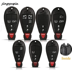jingyuqin Replacement Remote Key Case Shell For Jeep Grand Cherokee Chrysler 300 Town & Country Dodge Challenger Charger