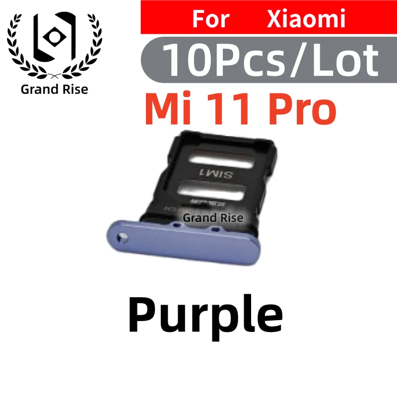 10Pcs For Xiaomi Mi11 Mi11Pro Mi11 Lite SIM Card Tray Slot Holder Adapter Micro SD Card Chip Drawer Holder
