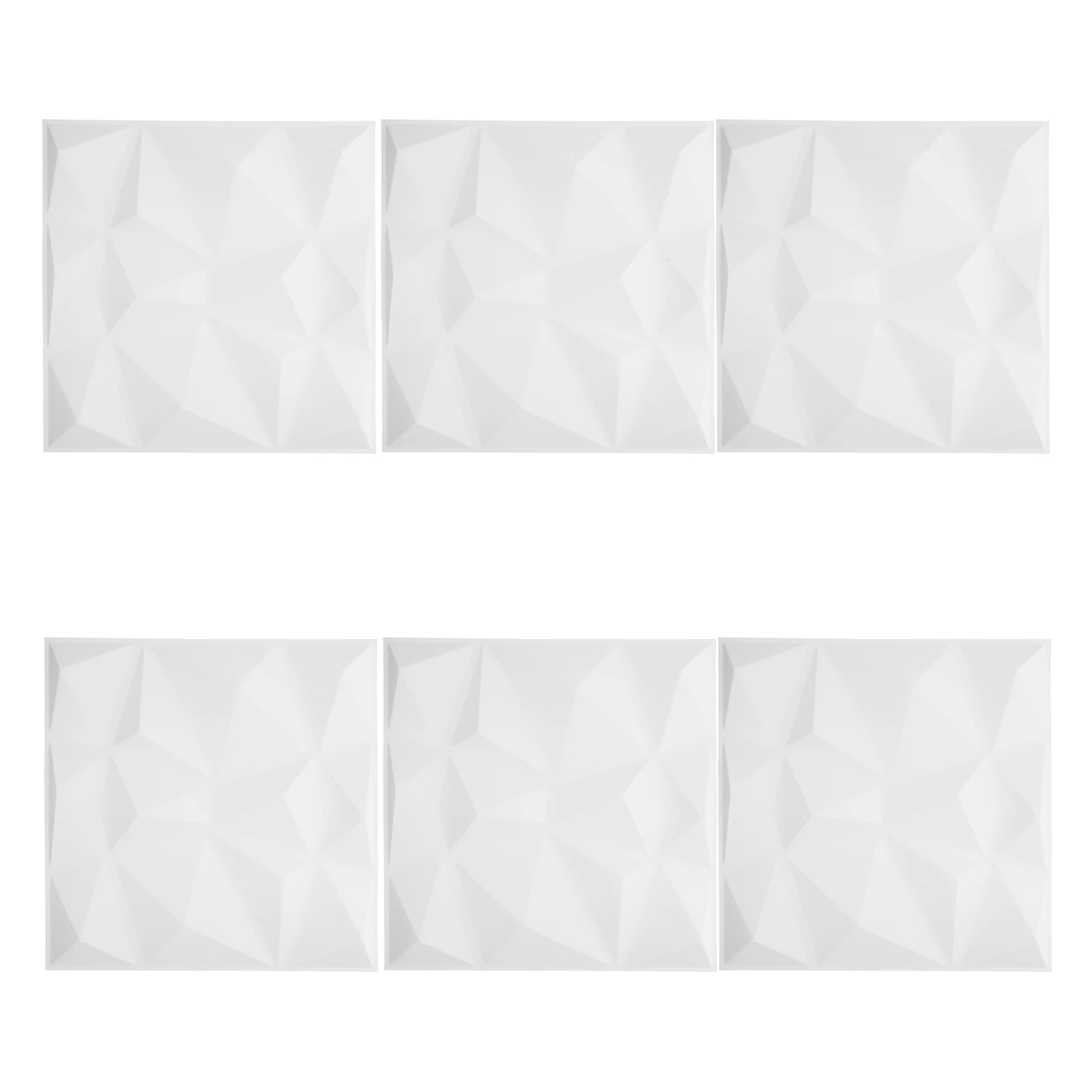

6pcs 3D Panels PVC Self Adhesive Durable Material Easy Installation Interior Decor Living Room Bedroom Hotel Wall Tiles Accent