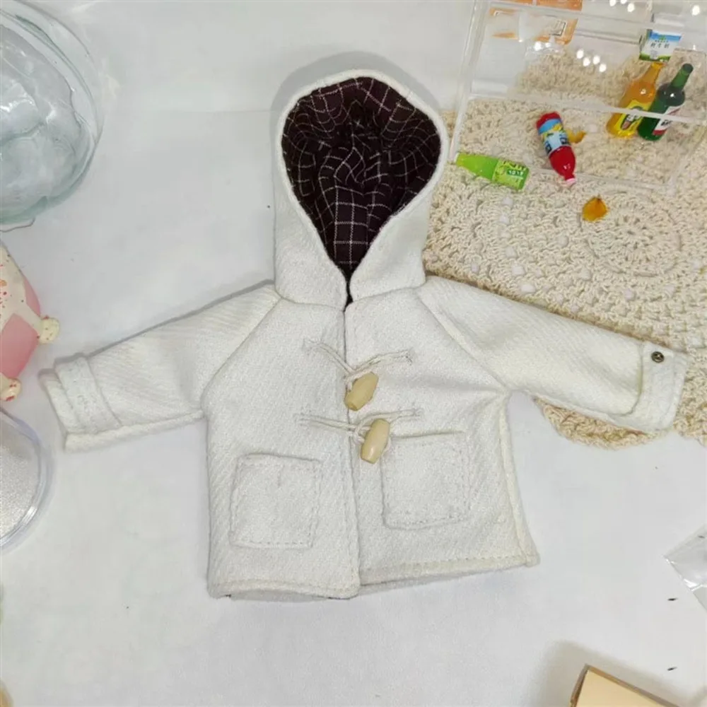 

Fashion Woolen Coat Multi-Colors DIY Accessories Horn Button Coat Tops Casual Wear Gift Woolen Outwear for 1/6 BJD 30cm Dolls