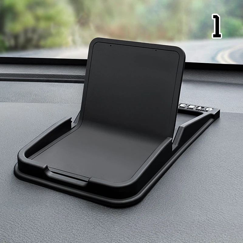 

Creative Car Phone Holder Anti Slip Pad Center Console Dashboard Interior Decoration Navigation Bracket Adjustable Car Supplies