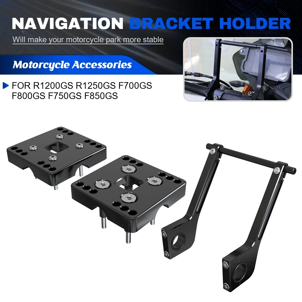 

Motorcycle GPS Mounting Adapter Above Instruments Navigation Bracket Holder For BMW R1200GS R1250GS F700GS F800GS F750GS F850GS