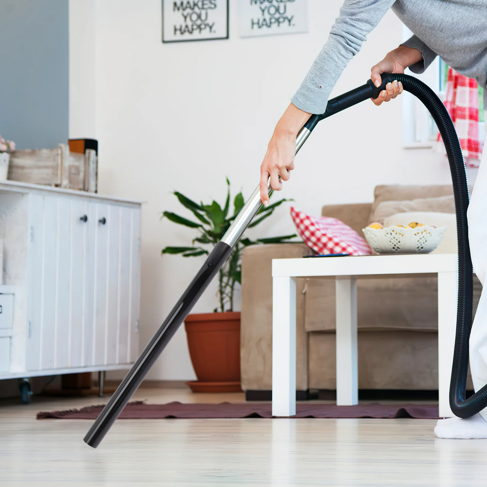 

2Pcs Vacuum Cleaner Extension Straight Pipe 32Mm Id Compatible with Multiple Brands Easy Install for Ceilings Corners Under