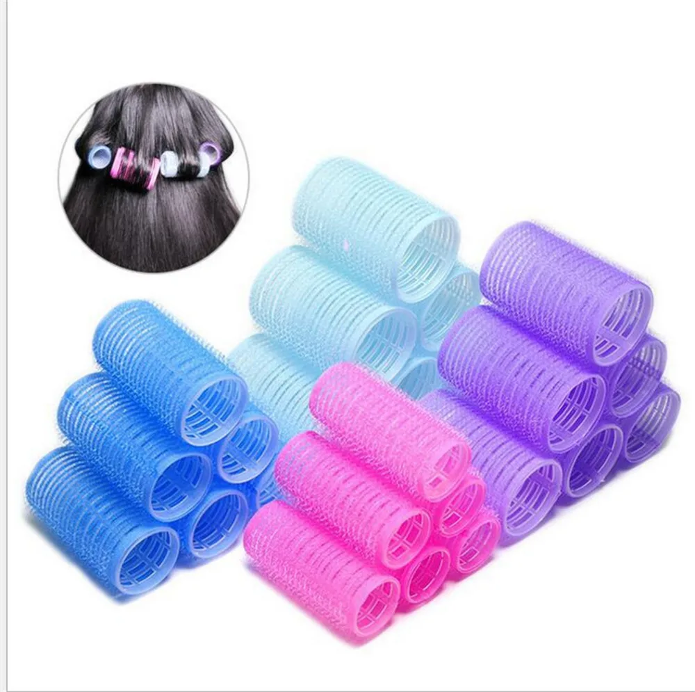 

6PCS/1Set Soft Large Salon Hair Rollers Curlers Hairdressing Tool