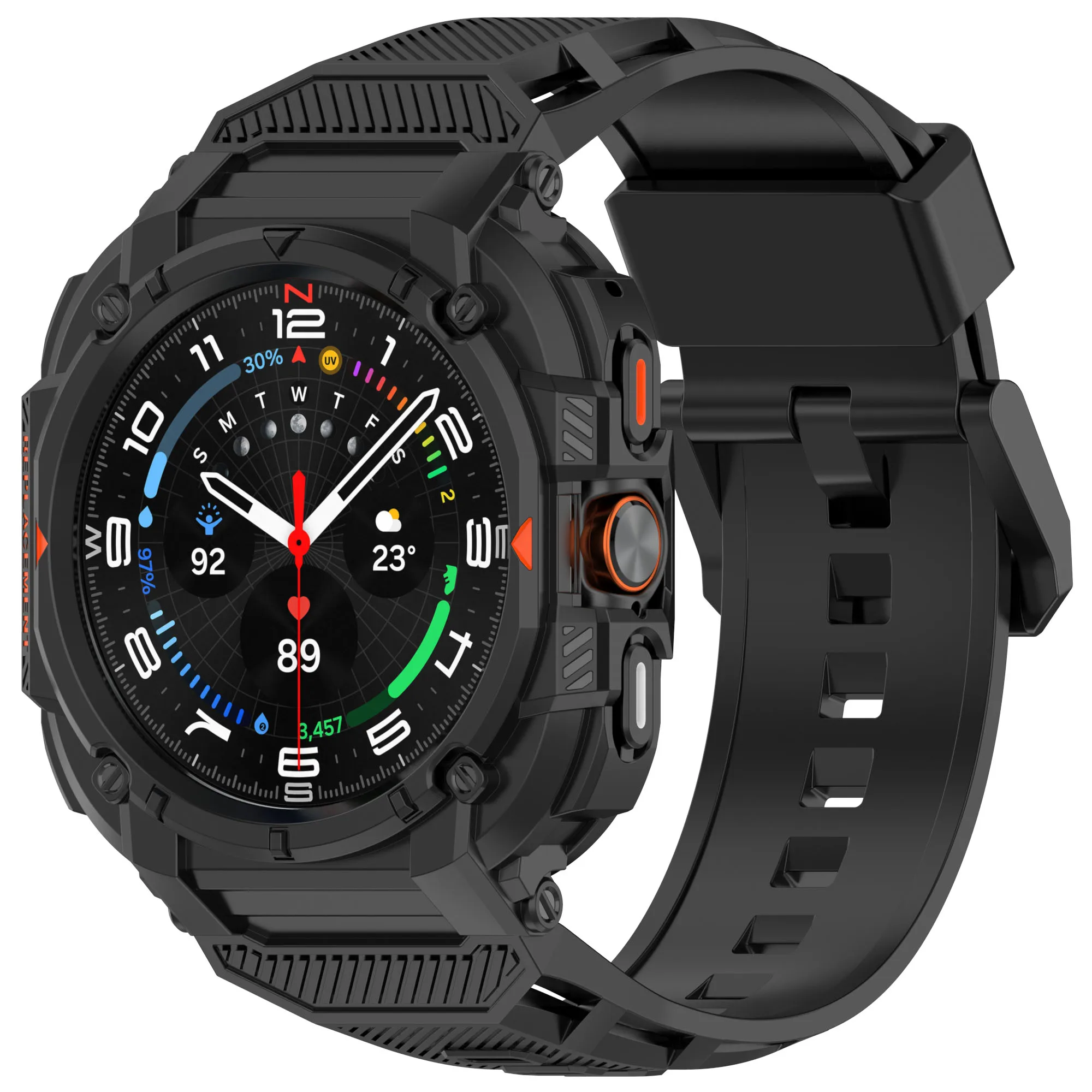 

One piece watch strap and case for Samsung Galaxy Watch 7 Ultra 47mm Advanced sports watch strap