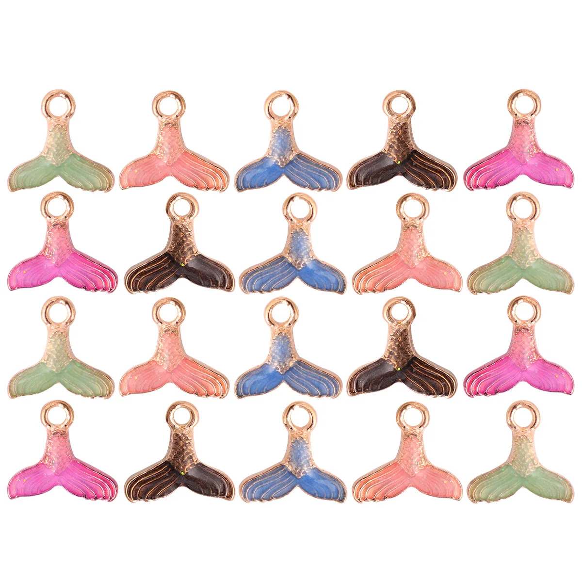 

50 Pcs Earring Accessories Mermaid Jewelry Handmade Earrings DIY Pendant Charm