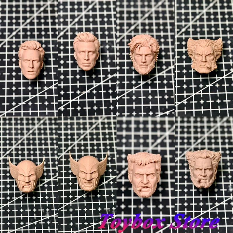 1/12 Peter Parker Elder Head Sculpt Chris Evans Wolverine Hugh Jackman Deadpool3 Movie Role Mini Model For 6