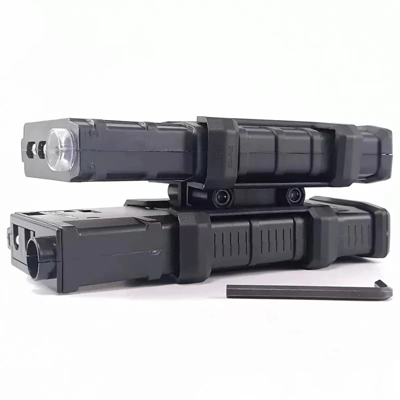 مقرنة مجلة Airsoft التكتيكية - تصميم مجوف بمشبك مزدوج من النايلون خفيف الوزن وسهل التركيب ومتين لتصوير لعبة CS #5