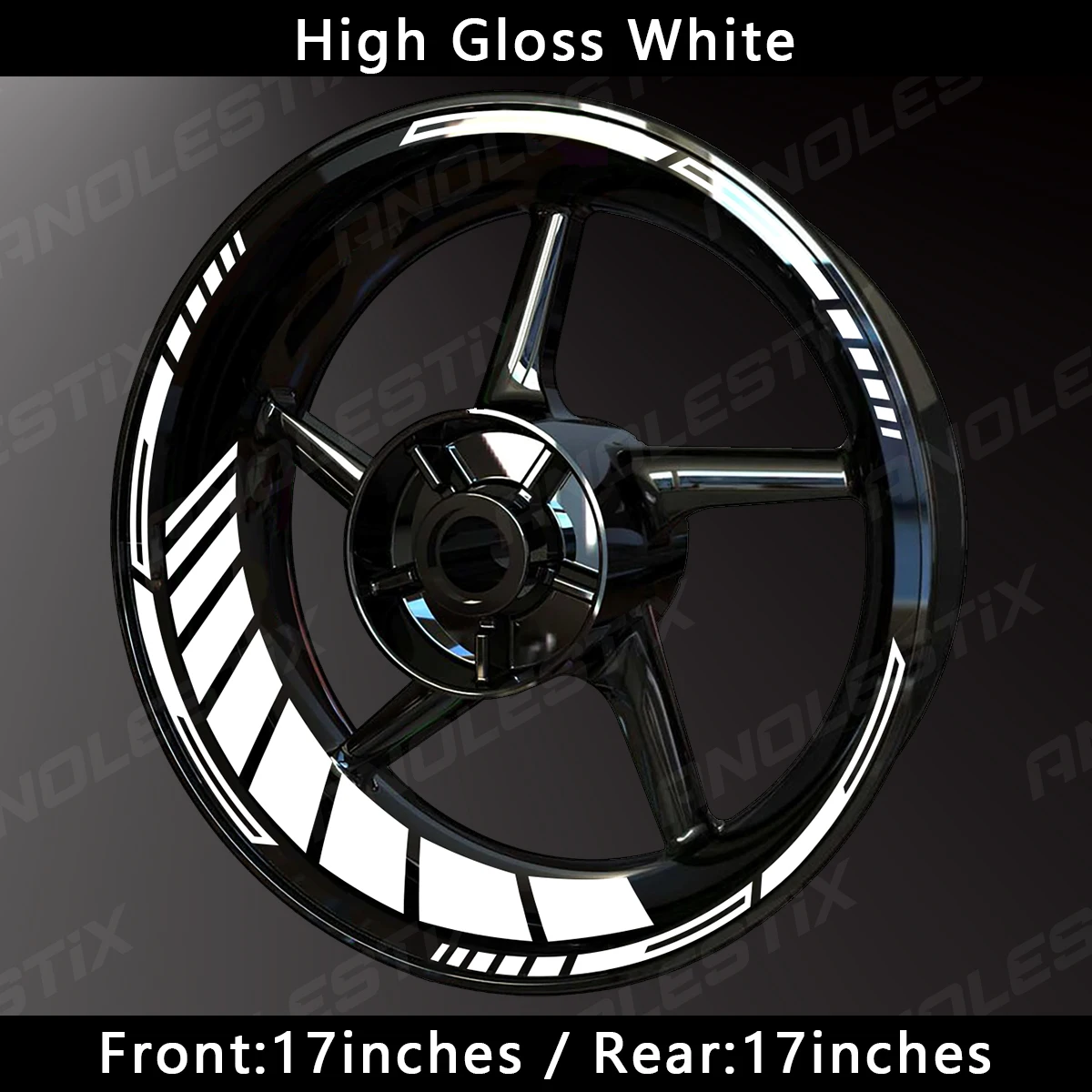 Reflective Motocicleta Roda Adesivos, Decalque Hub, Rim Stripe, Yamaha, Honda, Kawasaki, Suzuki, BMW, KTM, Husqvarna, Triumph, 17\