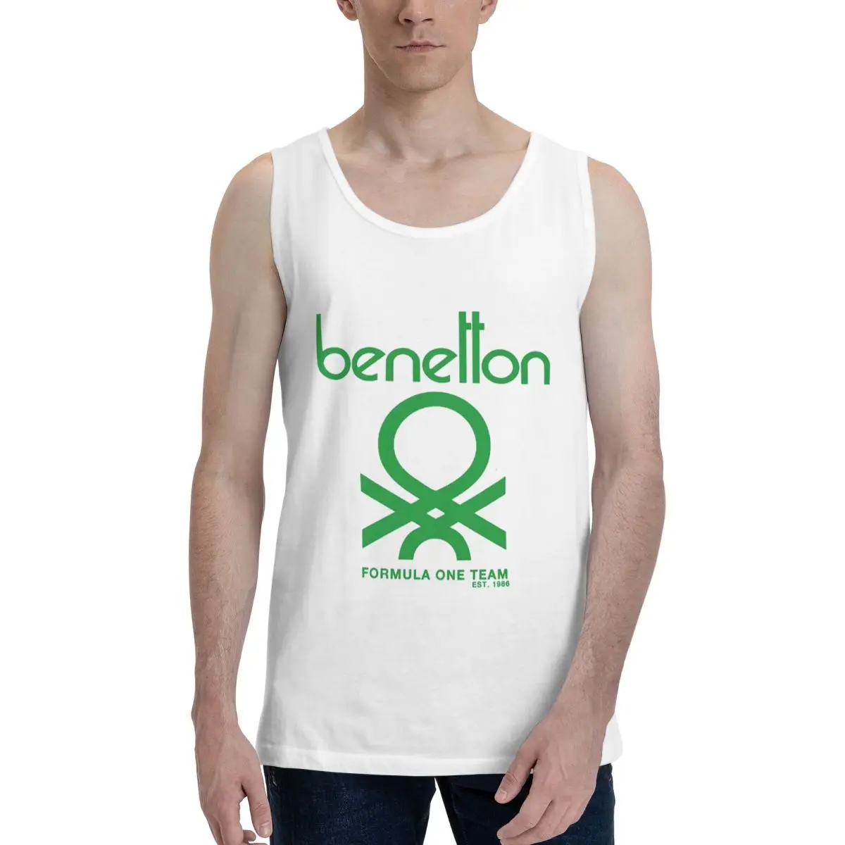 Canotta da Uomo Benetton 100% Cotone, Abbigliamento Senza Maniche, T-shirt e Canotte per Uomo