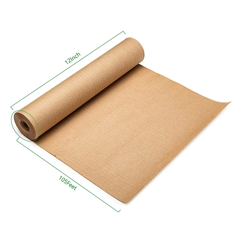 Rollo de papel móvil de 12 pulgadas X 98 pies, envoltura de amortiguación de panal ecológico, embalaje Kraft protector, 2 rollos