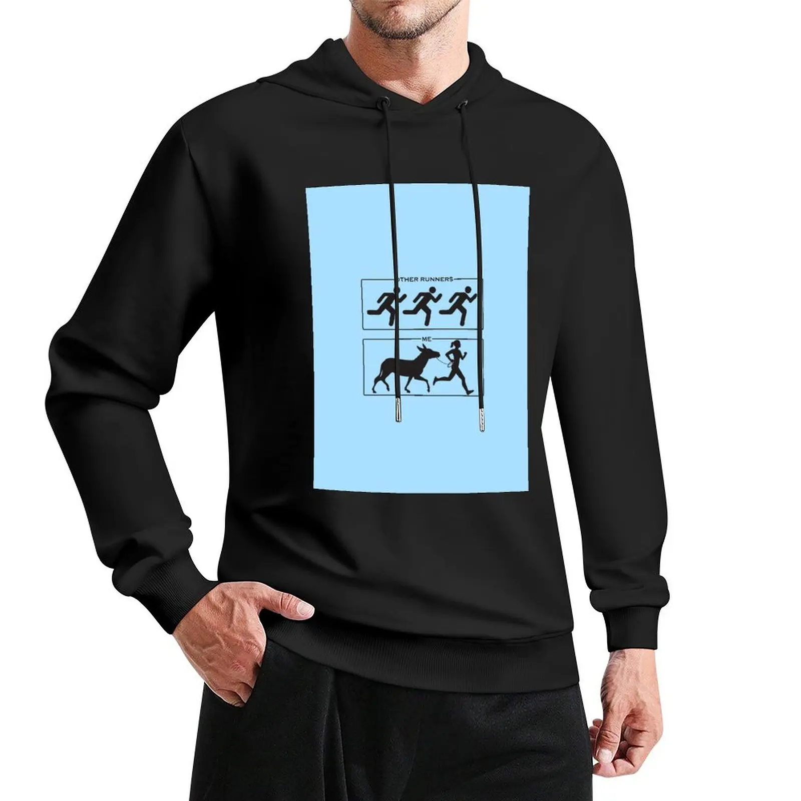 Burro Runner vs Other Runners (female) Pullover Hoodie men's sweat-shirt man hoodie