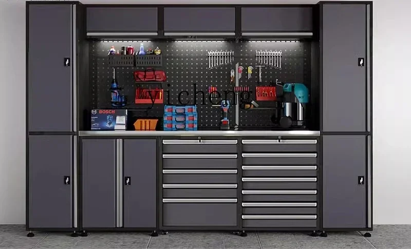 Auto Repair Workstation Auto Repair Tool Combination Cabinet Cart Multifunctional Workshop Maintenance WorkbenchX28-1